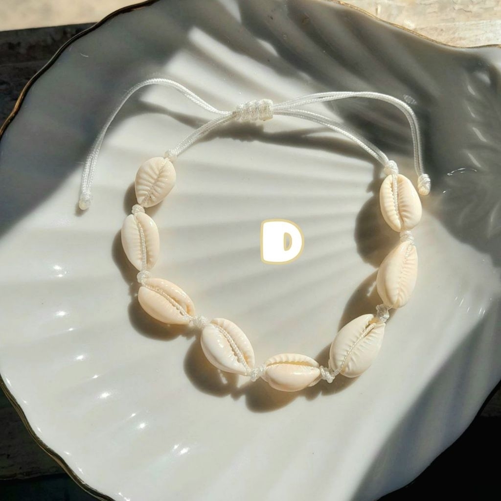 Beads Bracelet Sheel | Gelang Manik Kerang Kuwuk | Gelang Tali Serut Kuwuk  Beads Bracelet Laut Kera