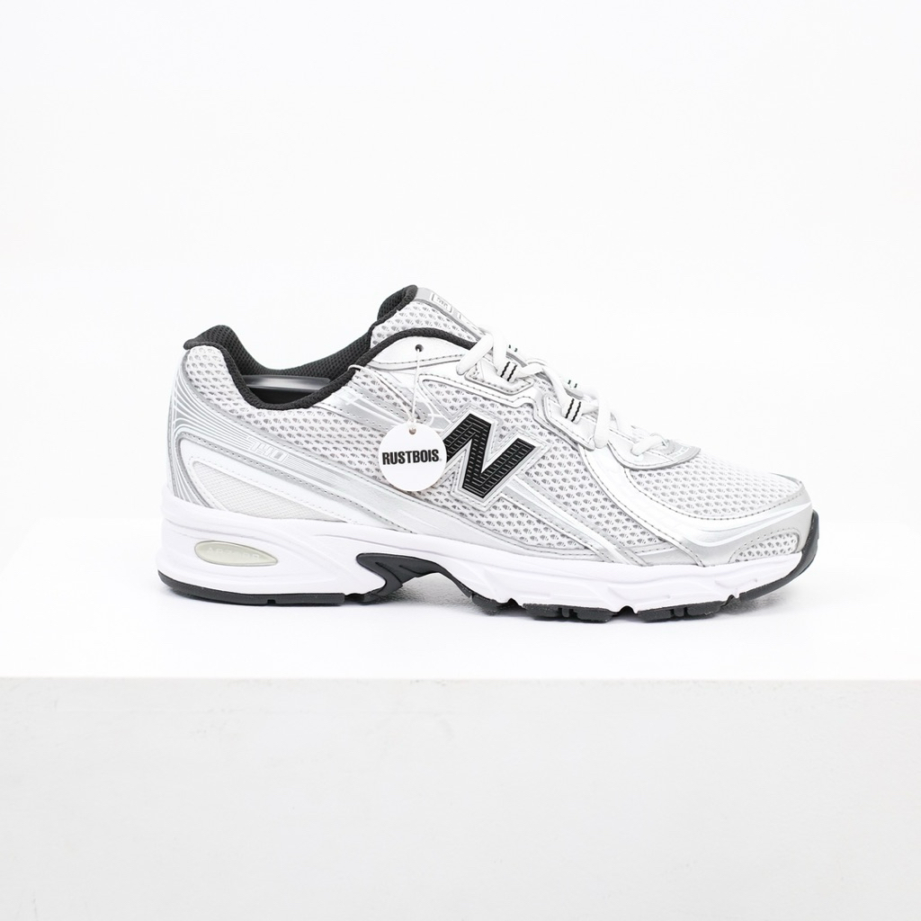 NB 740 White Silver Metallic