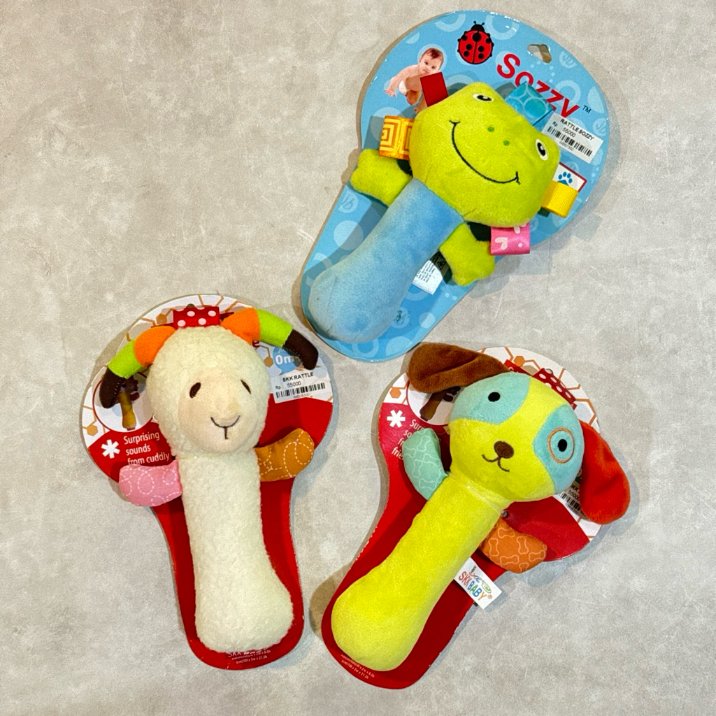 SKK / Sozzy Boneka Mainan Rattle Stick Tangan Bayi Balita / boneka rattle /rattle stick / mainan ana