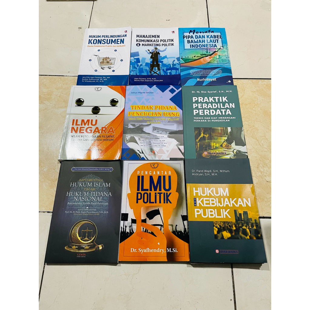 (PROMO BUKU MURAH ORIGINAL) BUKU POLITIK / HUKUM / TOKOH-TOKOH / BEST SELLER / SOSPOL / BIOGRAFI / J