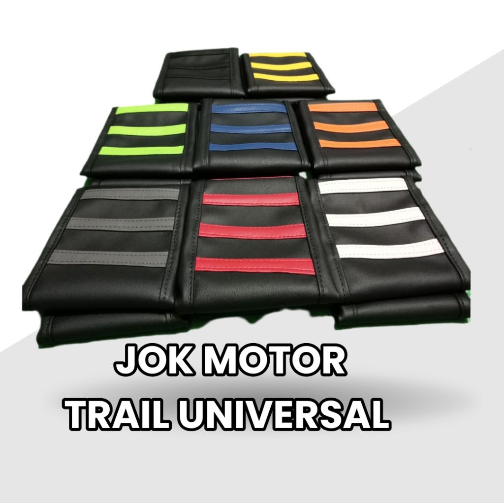 SARUNG JOK TRAIL UNIVERSAL SARUNG JOK GORDON  KLX GTX CRF  BF SEAT COVER MOTOR KLX BF DTRACKER