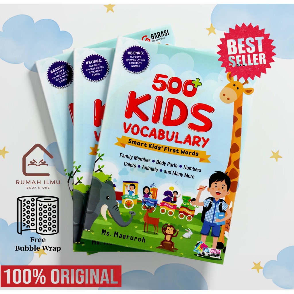 Buku 500+ Kids Vocabulary - Smart Kids; First Words