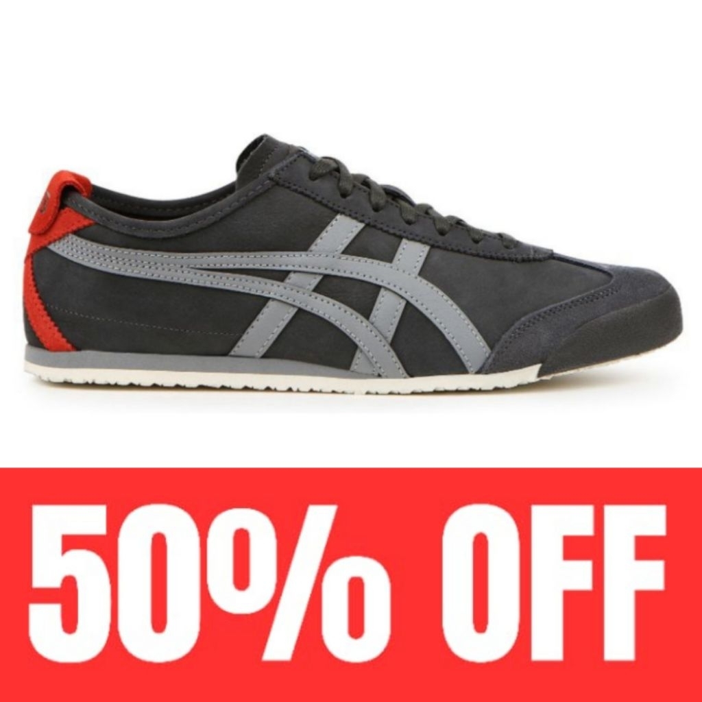 Sepatu 0nitsuka Mexico 66 Grey Stone