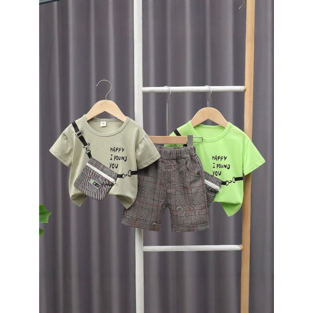 Setelan Bayi-Anak Laki-Laki Dengan Tas Kecil - OS-B2056