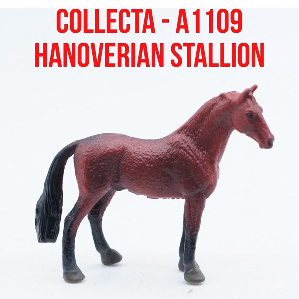 Collecta A1109 Mini Horses - Hanoverian Stallion Horse Kuda Jantan Hanoverian  Equus Caballus Mainan