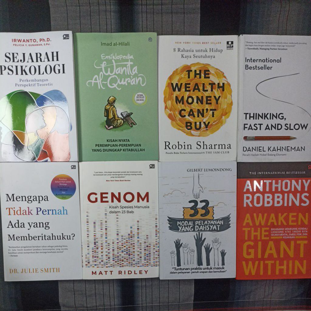 BUKU MOTIVASI PENGEMBANGAN DIRI SELF IMPROVEMENT BACAAN INSPIRASI - SEJARAH PSIKOLOGI - THE WEALT MO