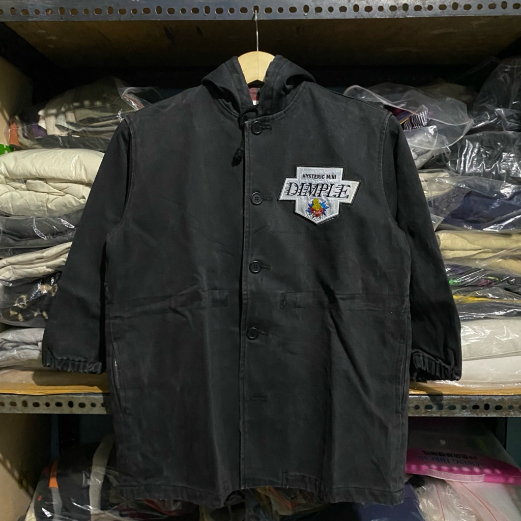 Hysteric Mini by Hysteric Glamour Dimple Jacket Hitam Size 130 65x53