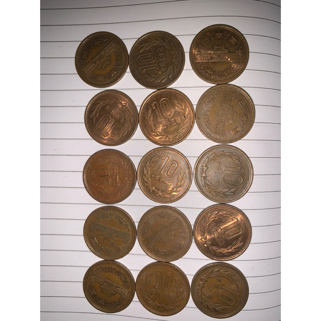 Koin Koleksi 10 Yen Jepang Asli
