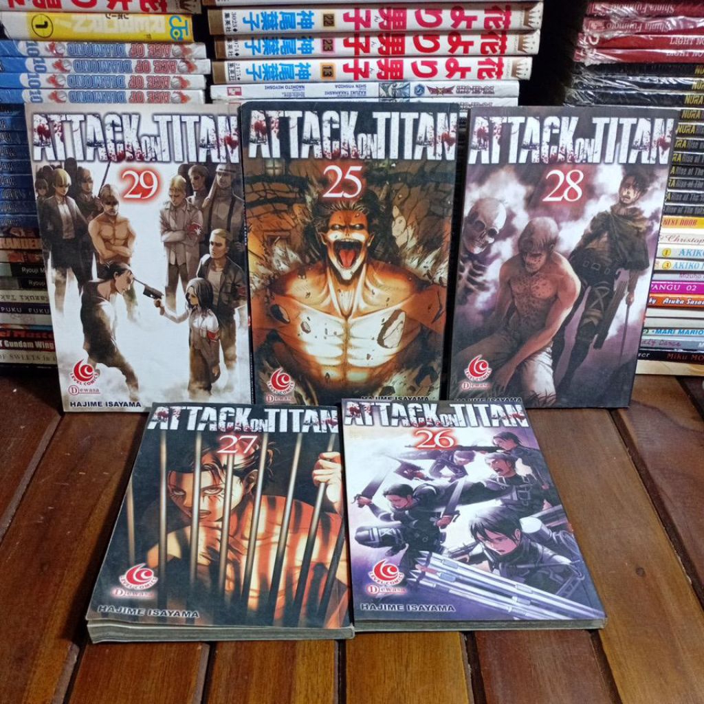 komik attack on titan,cabutan harga satuan,buku baik used seken bekas preloved original
