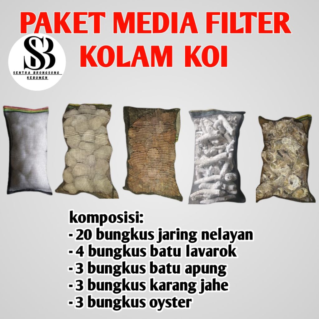 paket media filter kolam ikan koi kolam 1000 liter air