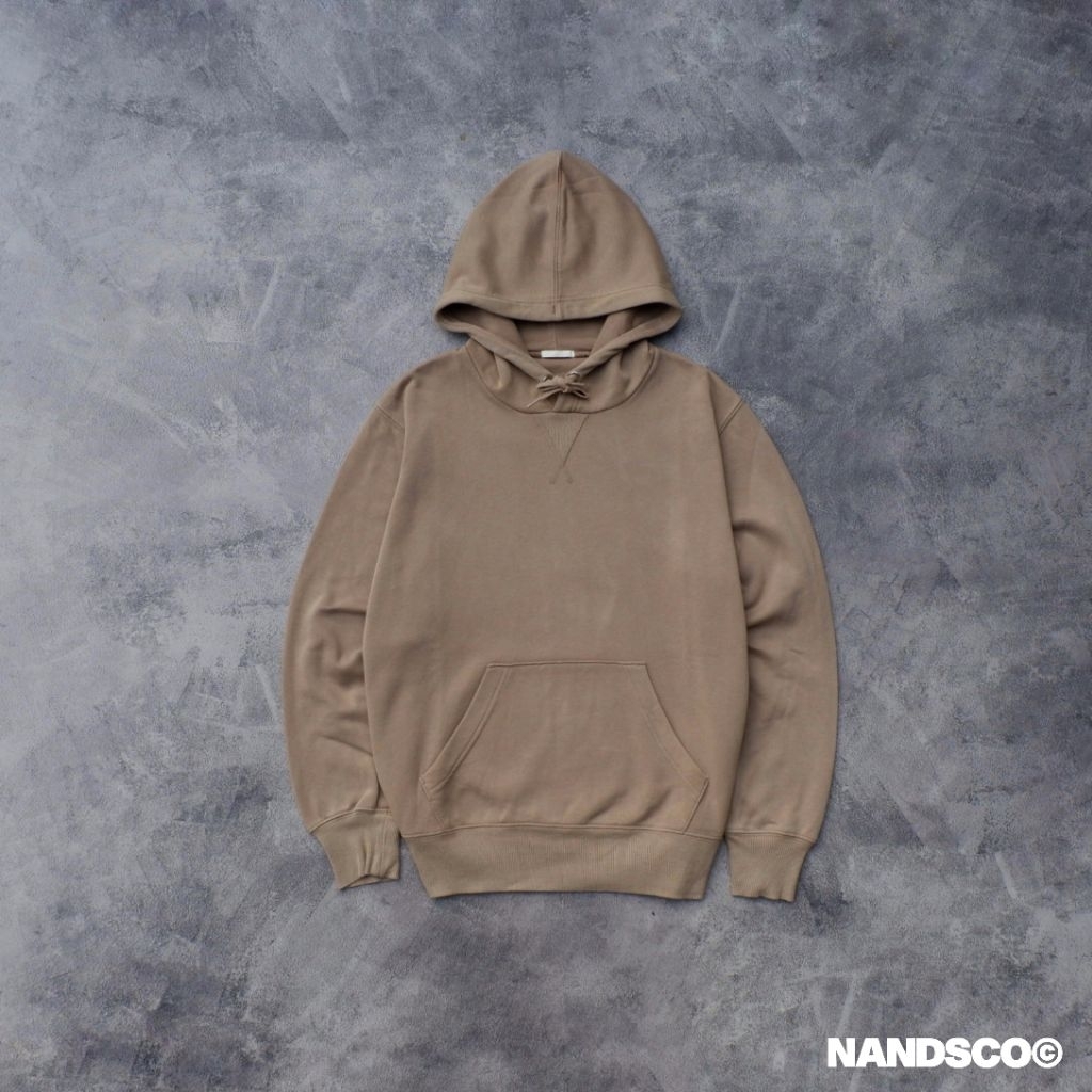 GU Uniqlo Blank Hoodie - Mocca brown