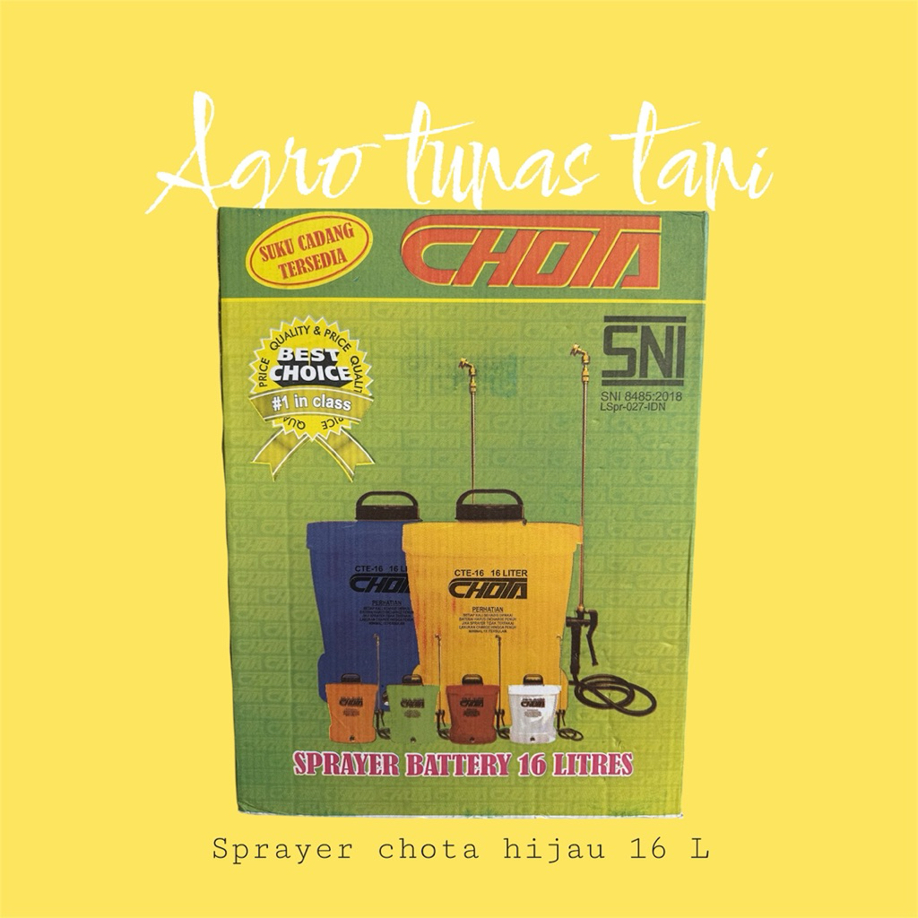 Chota Hijau Sprayer Tanki Elektrik 16 Liter
