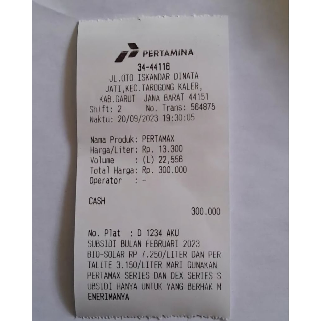 PERTAMINA SHELL STRUK LAINNYA