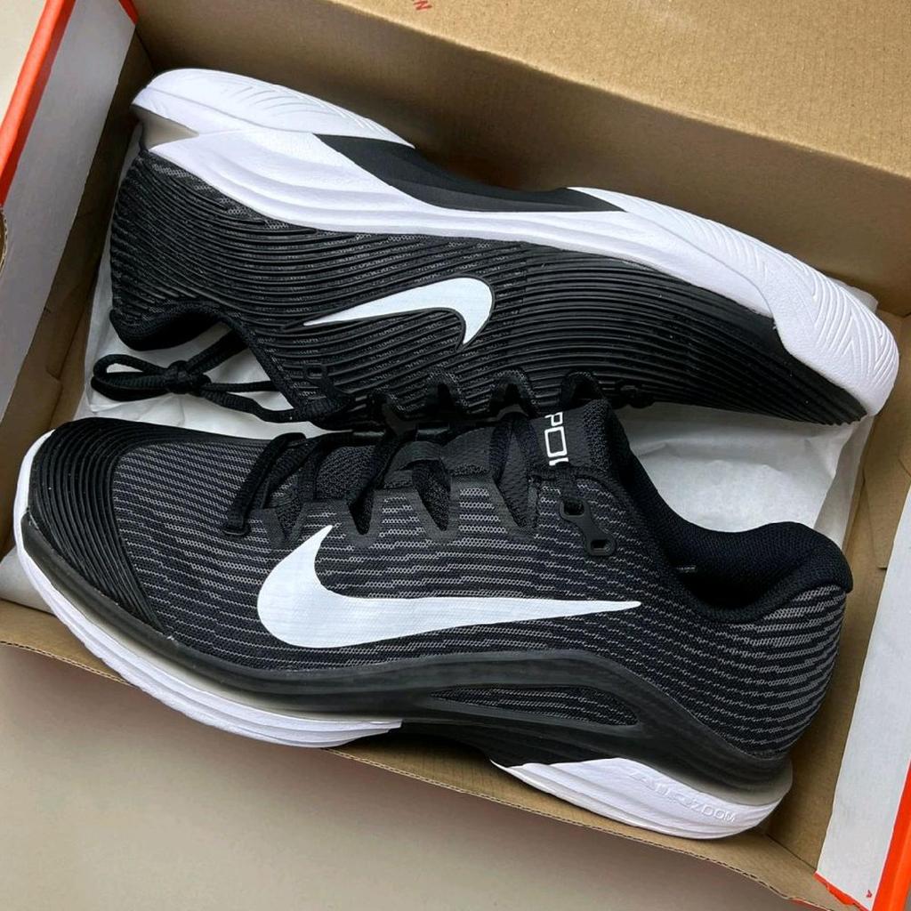 SEPATU TENIS NIKE COURT AIR ZOOM VAPOR 12 MENS BLACK WHITE FV5552-001