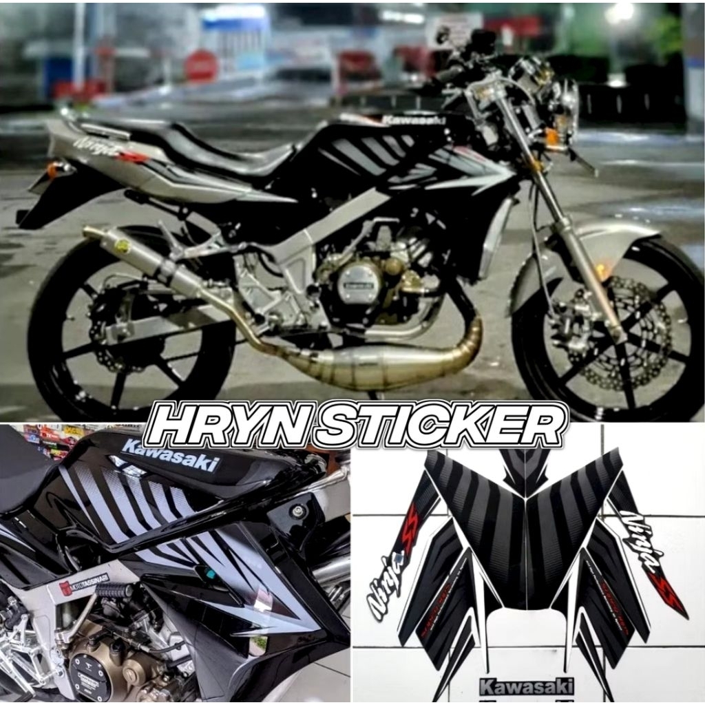 striping ninja r - striping ninja ss hitam - striping bodi ninja r ss hitam 2014 - sticker ninja