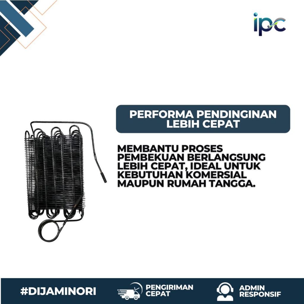 kondensor kulkas freezer showcase original 300 liter