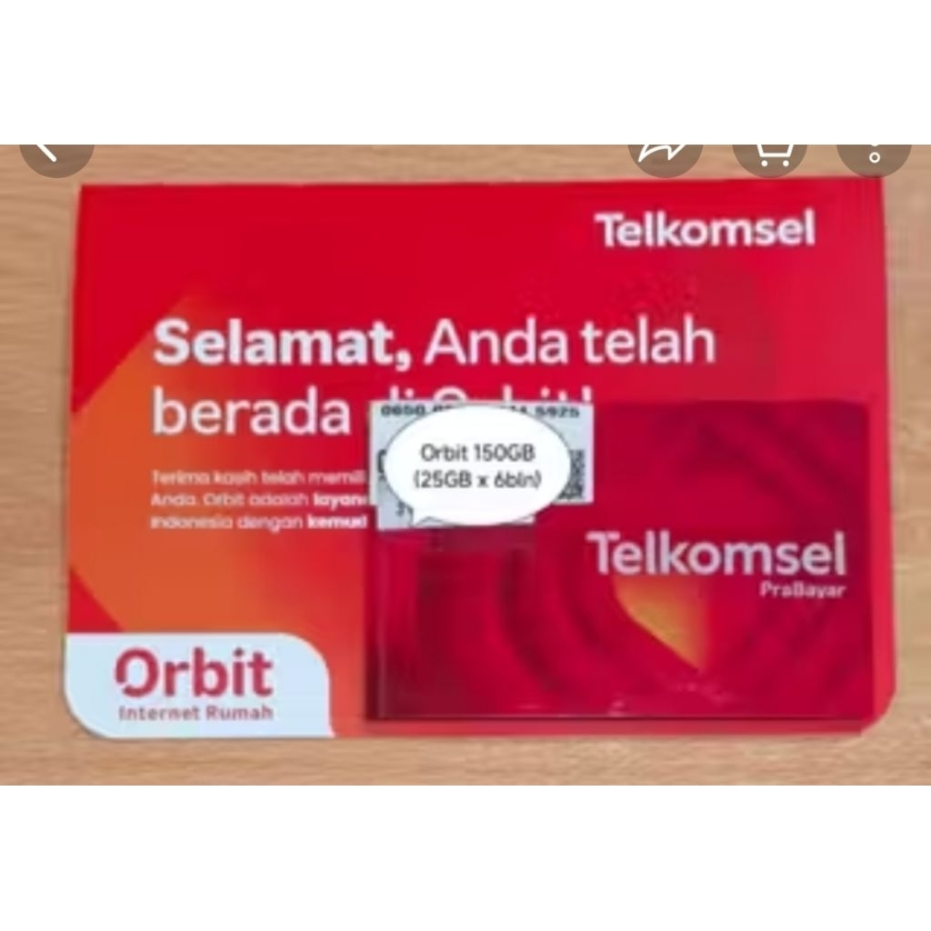 kartu orbit perdana semua orbit bisa di gunakan