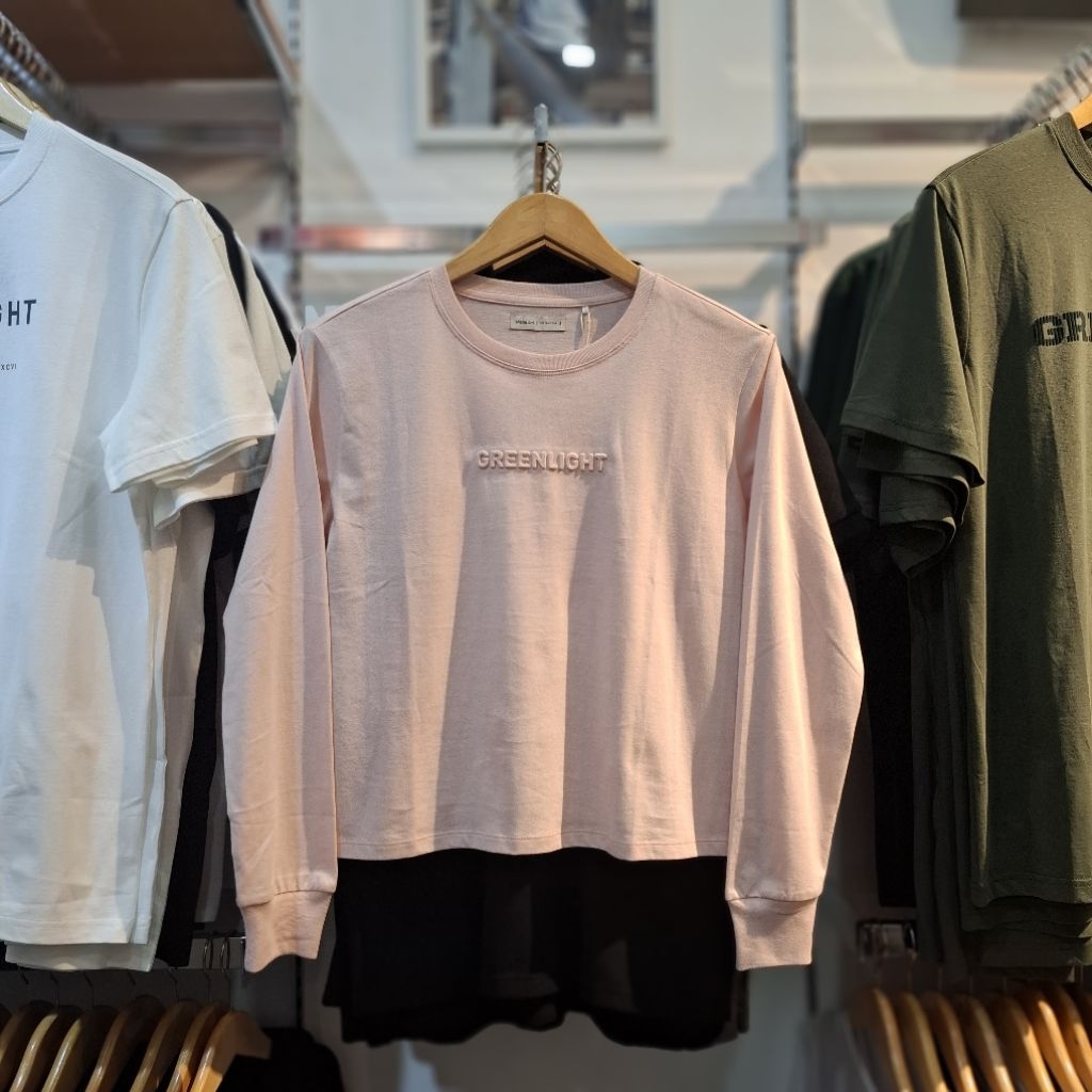 Kaos Cewek Lengan Panjang Greenlight Terbaru Original