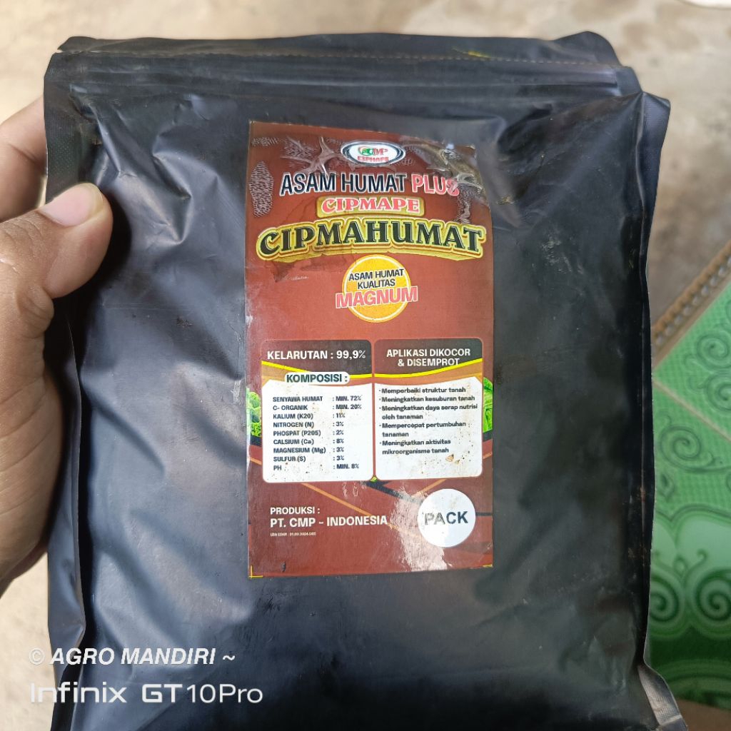 Cipmahumat pupuk asam humat plus 1Kg asam humat organik