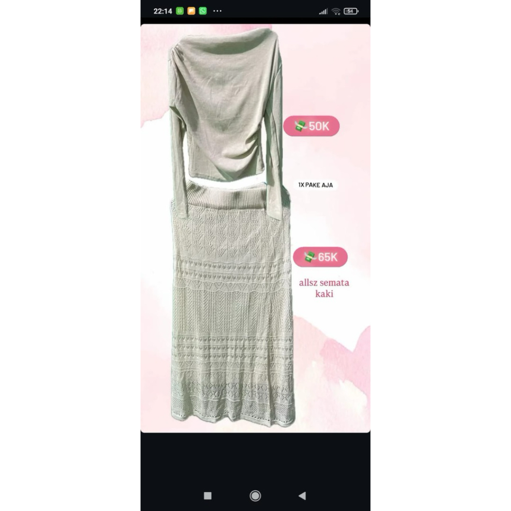 One Set / Satuan Fashion Trendy PrelovedBy AA