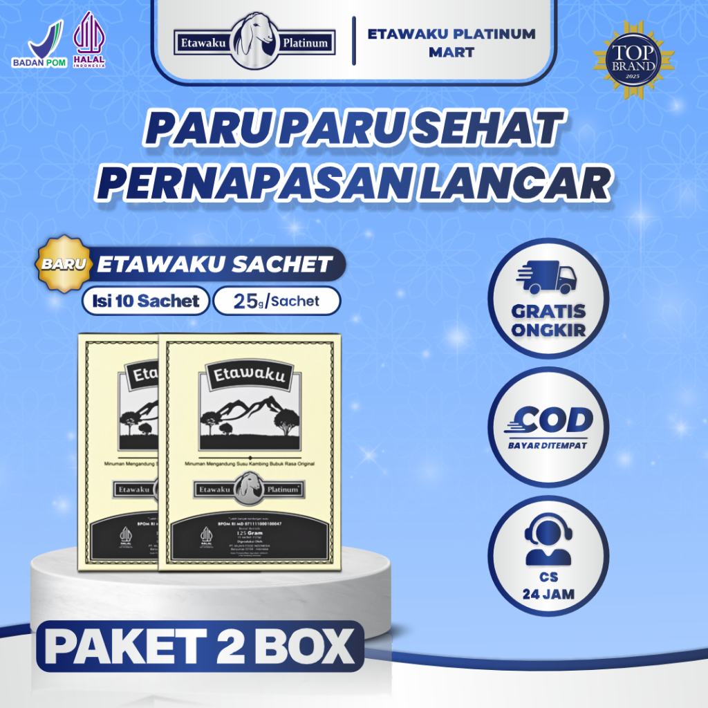 Etawaku Platinum Sachet - Susu Kambing Etawa Murni & Krimer Bubuk
