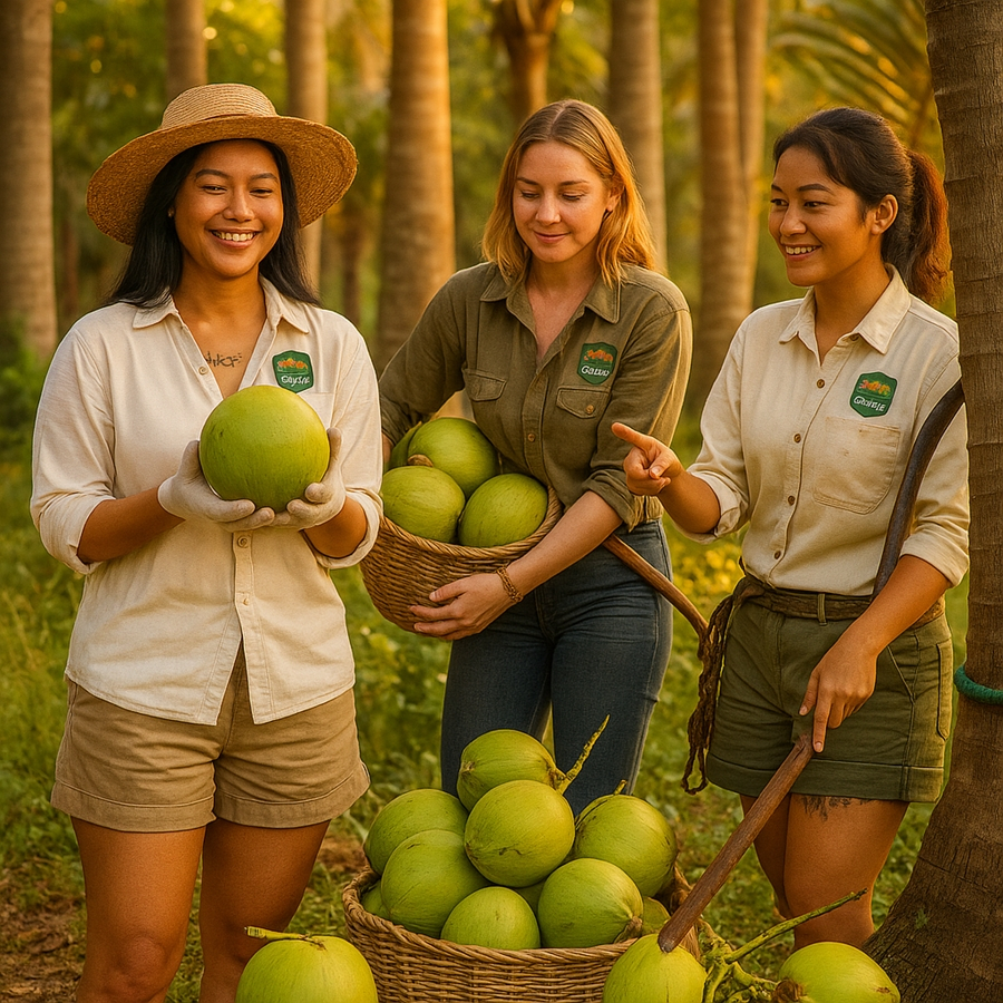 Buah Kelapa Muda Hijau Wulung / Degan Ijo Herbal Utuh