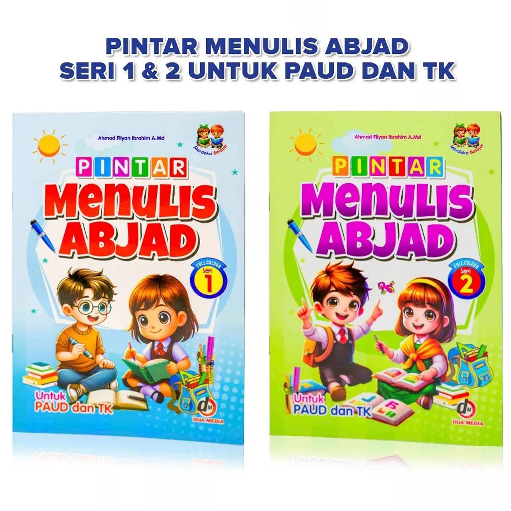 Buku Pintar Menulis Abjad Anak TK PAUD – Belajar Huruf A-Z Abjad 1 & Abjad 2