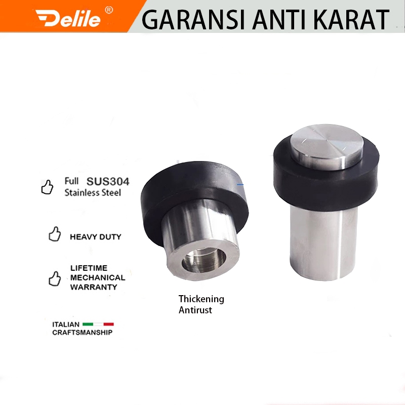 Penahan Pintu /Jendela Rumah Door Stoper / DELILE Karet Stainleas Steel / Door Stop