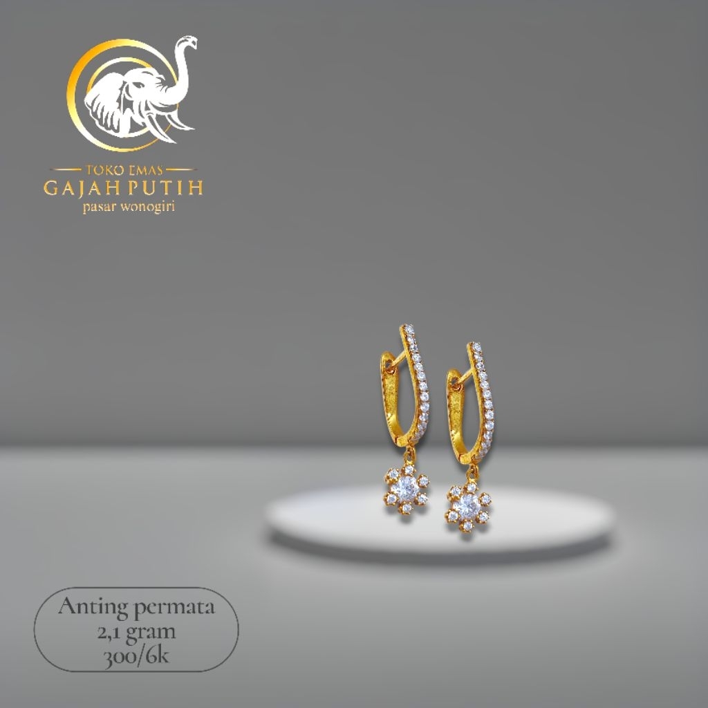 Anting permata 2.1 gram