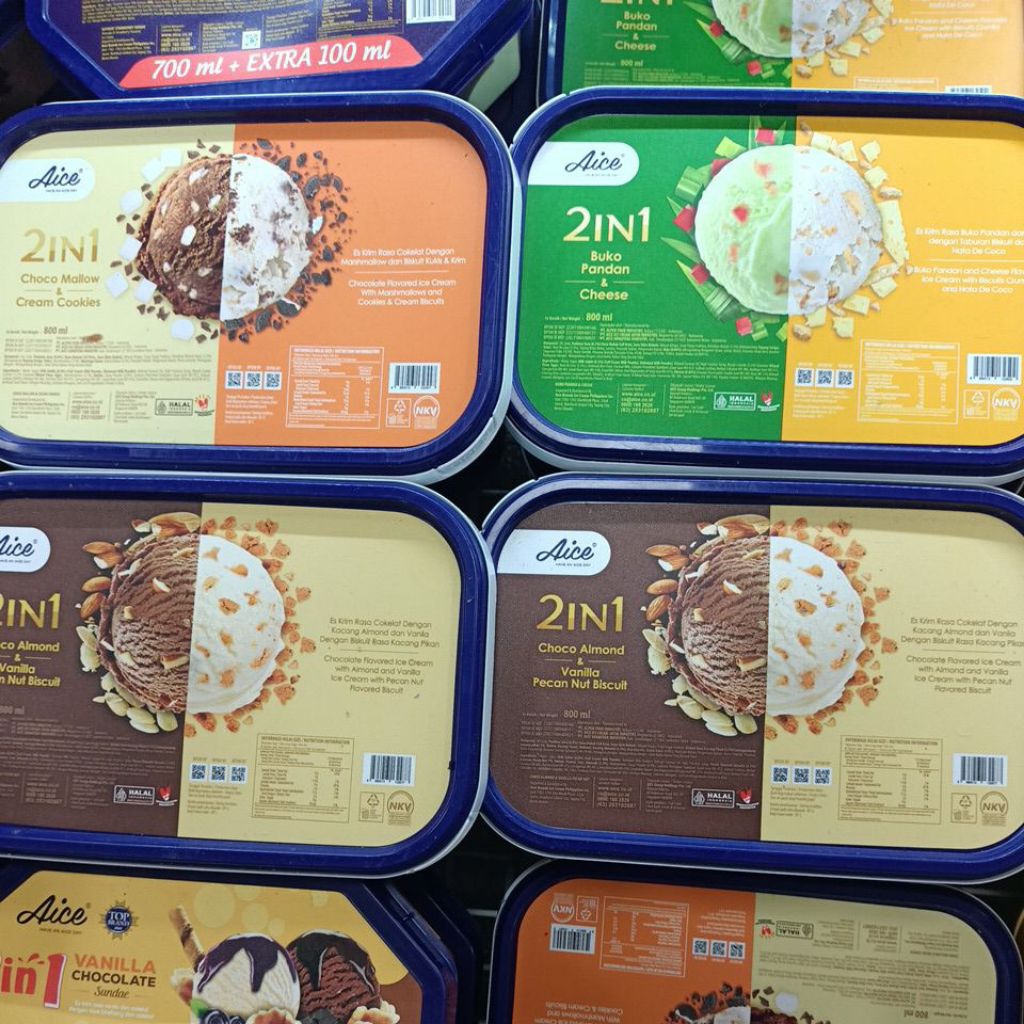 Ice Cream Aice 2 in 1 800ML