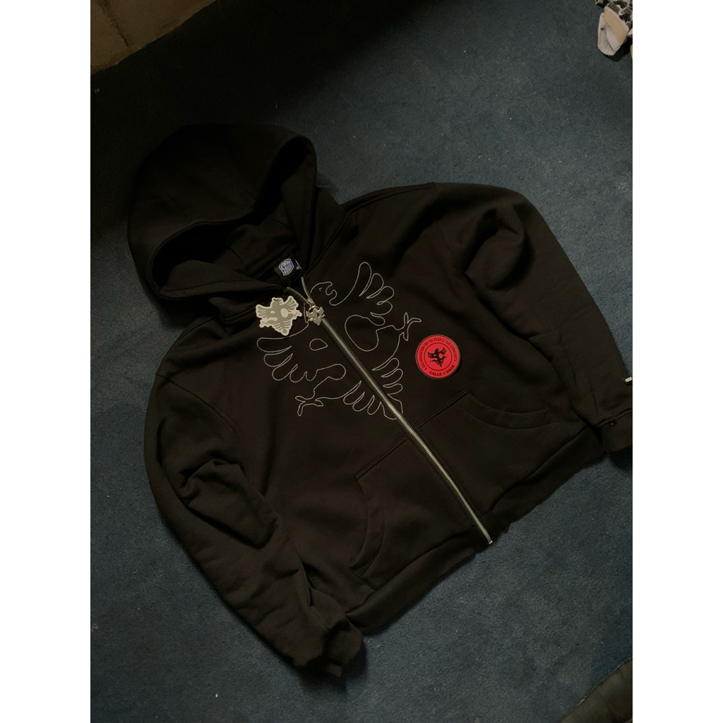 hoodie zipper snsb x calle