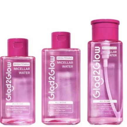 Glad2Glow Brightening Peach Micellar Water G2G 130ml / 230ml / 300ml