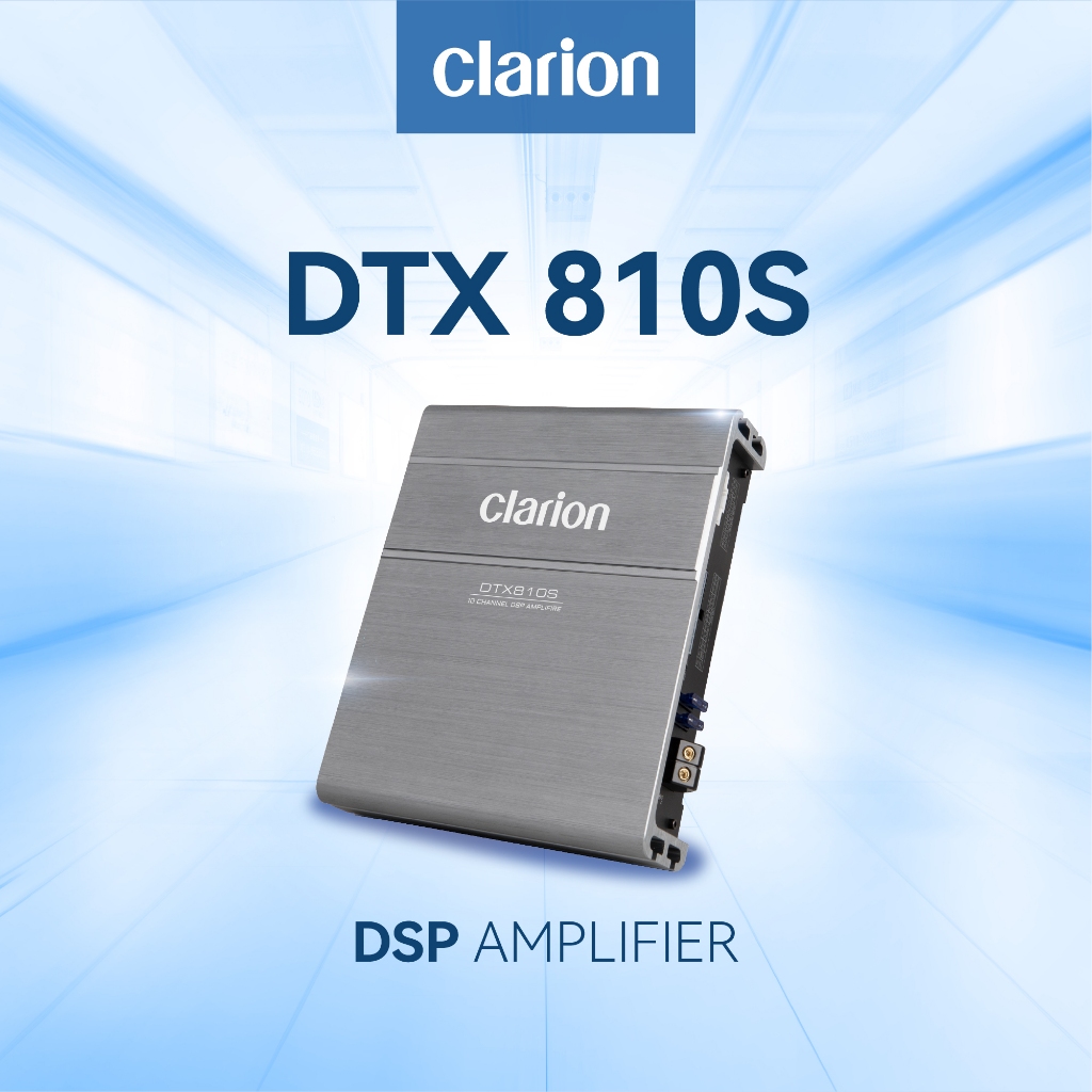 Clarion DSP Amplifier | DTX 810S | 10 CH output, 8 X 70W(AB) DSP Amplifier, External BT