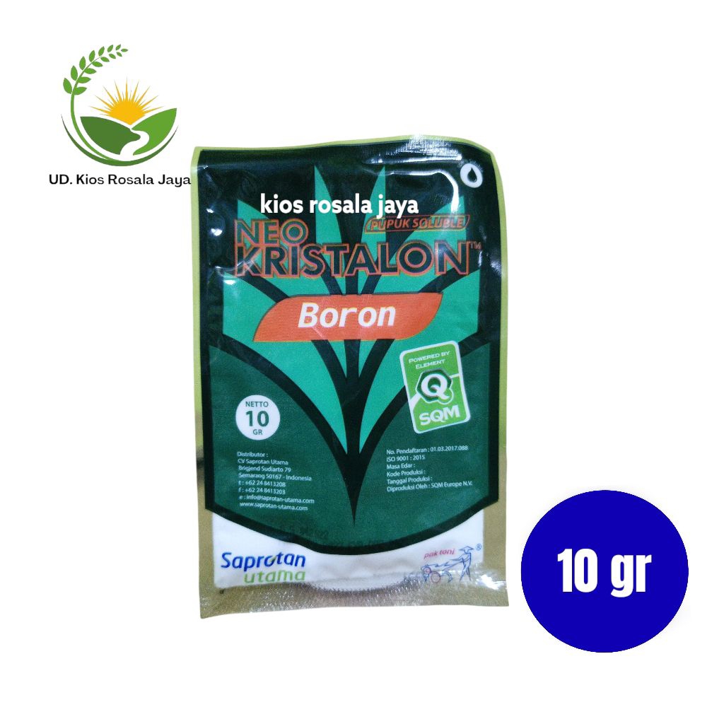 Pupuk Neo Kristalon Boron 10 gram
