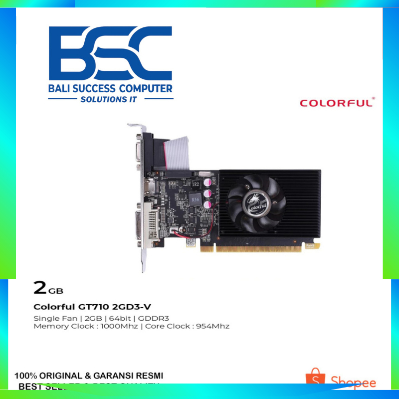 VGA COLORFUL GT 710 2GD3-V / VGA GT710 2GB