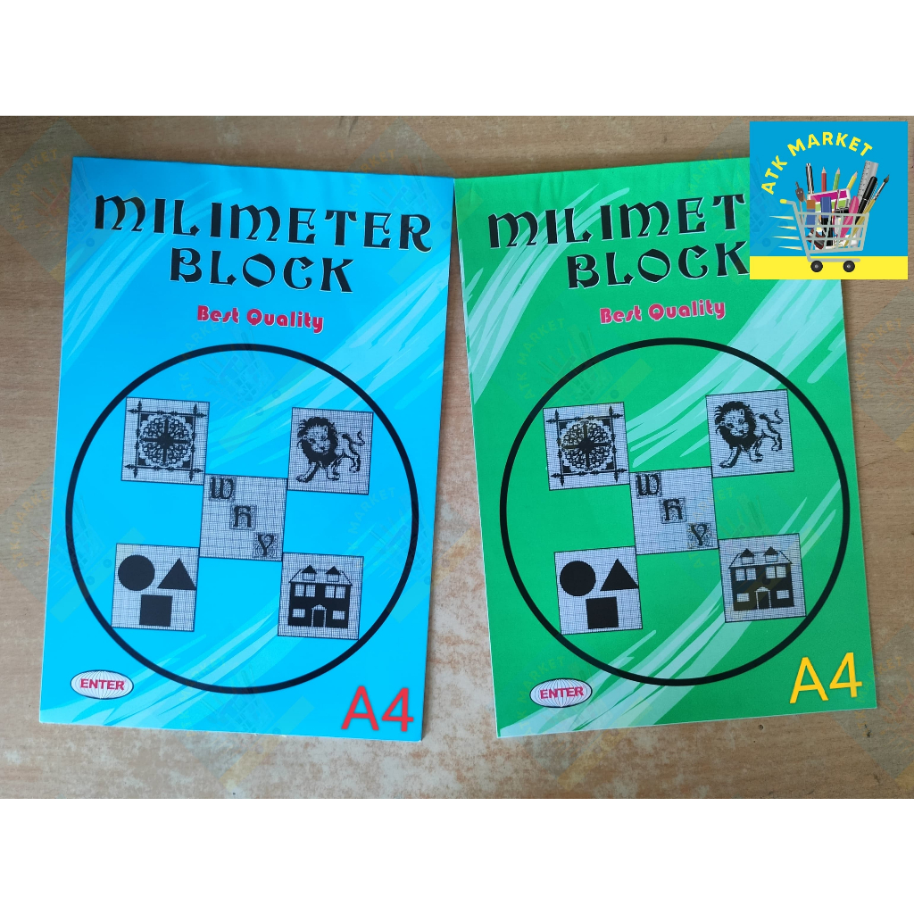 (A4) Kertas Milimeter / Buku Milimeter Block/ Milimeter Blok A4