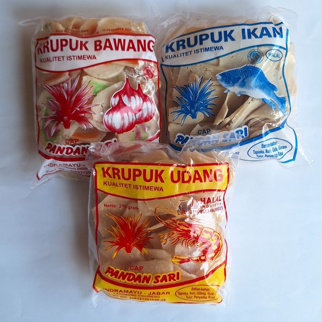 Grosir Kerupuk Udang Krupuk Udang Cap Pandan Sari Khas Indramayu