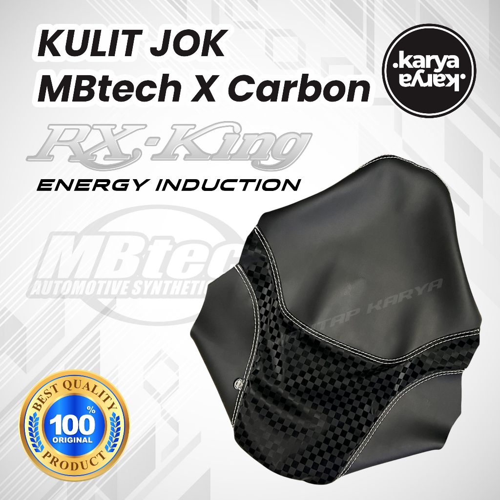 KULIT SARUNG COVER JOK MOTOR RX KING MBTECH CARERRA ORIGINAL X CATUR 3D KARBON PREMIUM