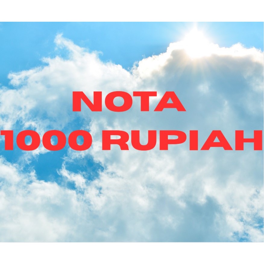 NOTA 1000 RUPIAH