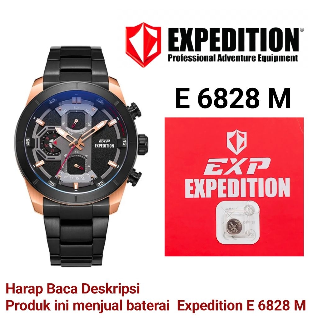 Baterai Jam Tangan Expedition E 6828 M