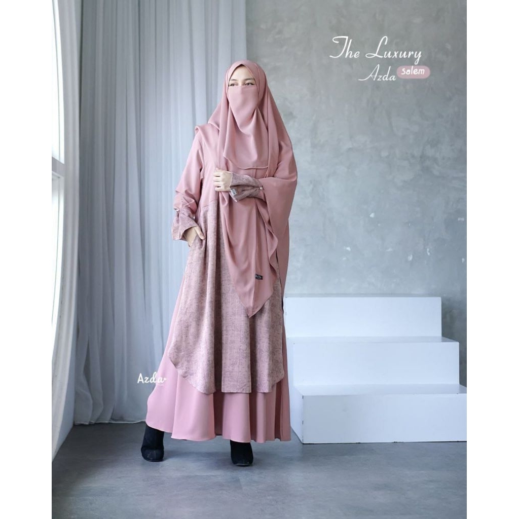 gamis set syari | gamis luxurios by Azda