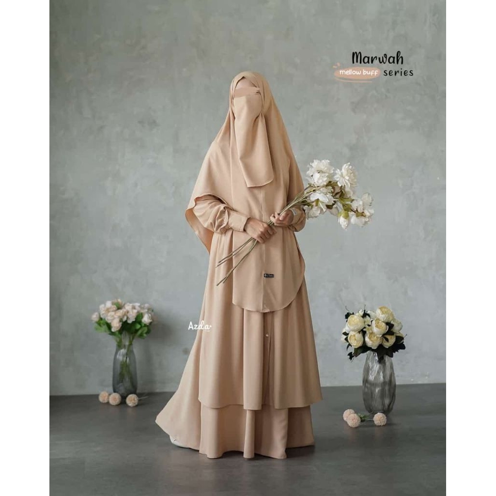 Gamis set Np Marwah by Azda