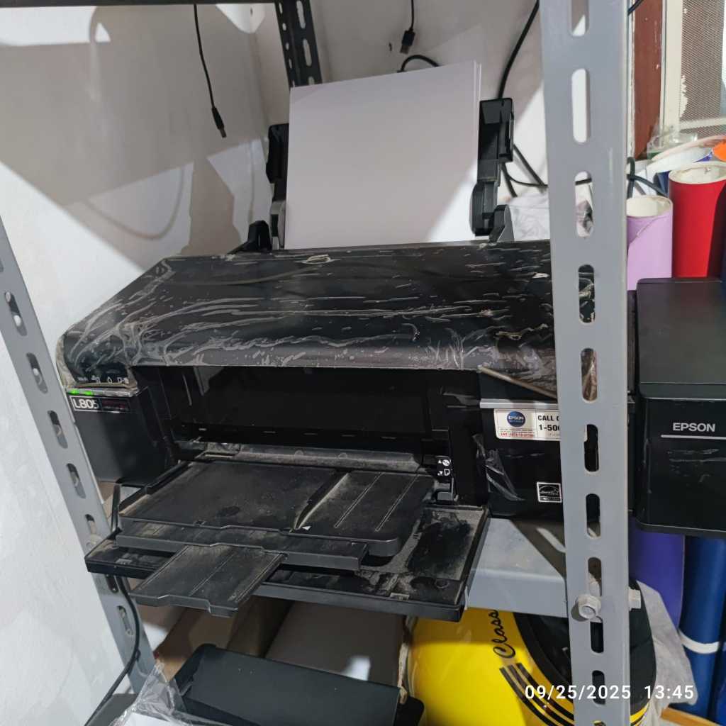 Epson Printer L805 Print Only 6 warna Cetak Foto Tinta Art Paper Sun Head warna Hitam Jelek Bekas Se