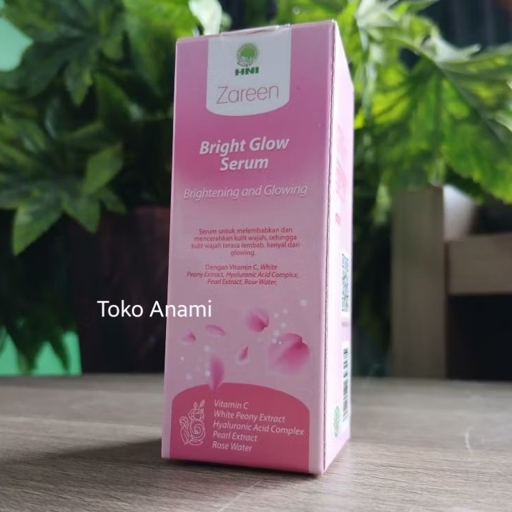 ZAREEN BRIGHT GLOW SERUM HNI HPAI Serum Wajah Glowing Mencerahkan 20 ml