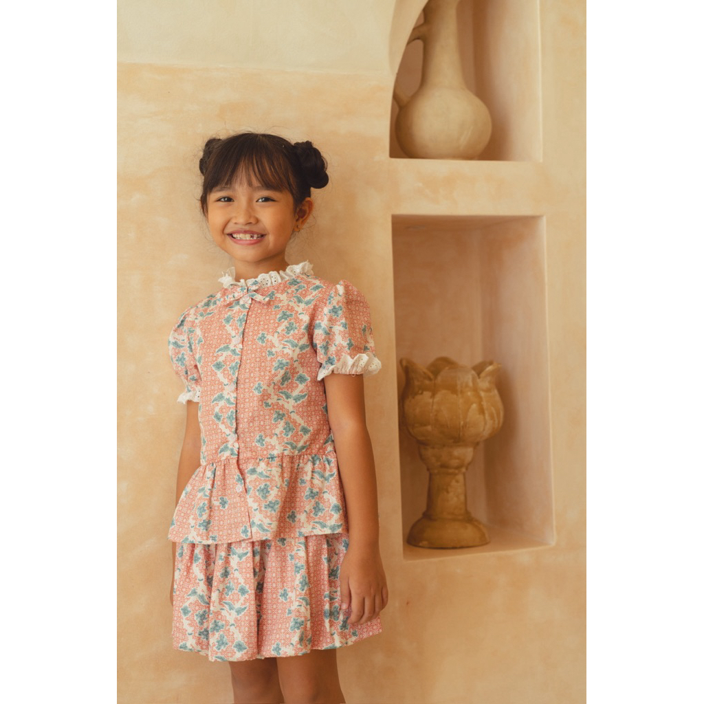 Bohopanna - Arum Batik Top & Skort - baju batik anak perempuan rok batik