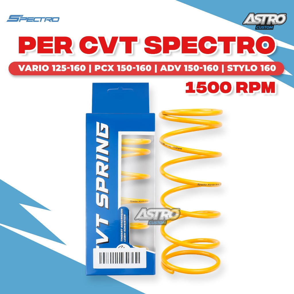 Spectro PER CVT 1500 RPM Vario PCX Aerox 155 Nmax Lexi 125 Beat FI Scoopy FI Per Upgrade CVT RACING