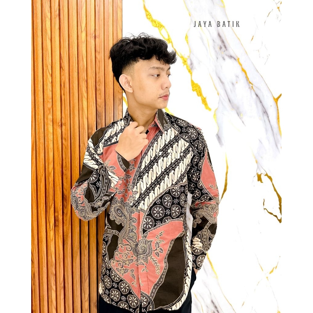 Jaya Batik~Kemeja Batik Reguler Pria Lengan Panjang dan Pendek Katun Halus Premium Lapis Furing Hero