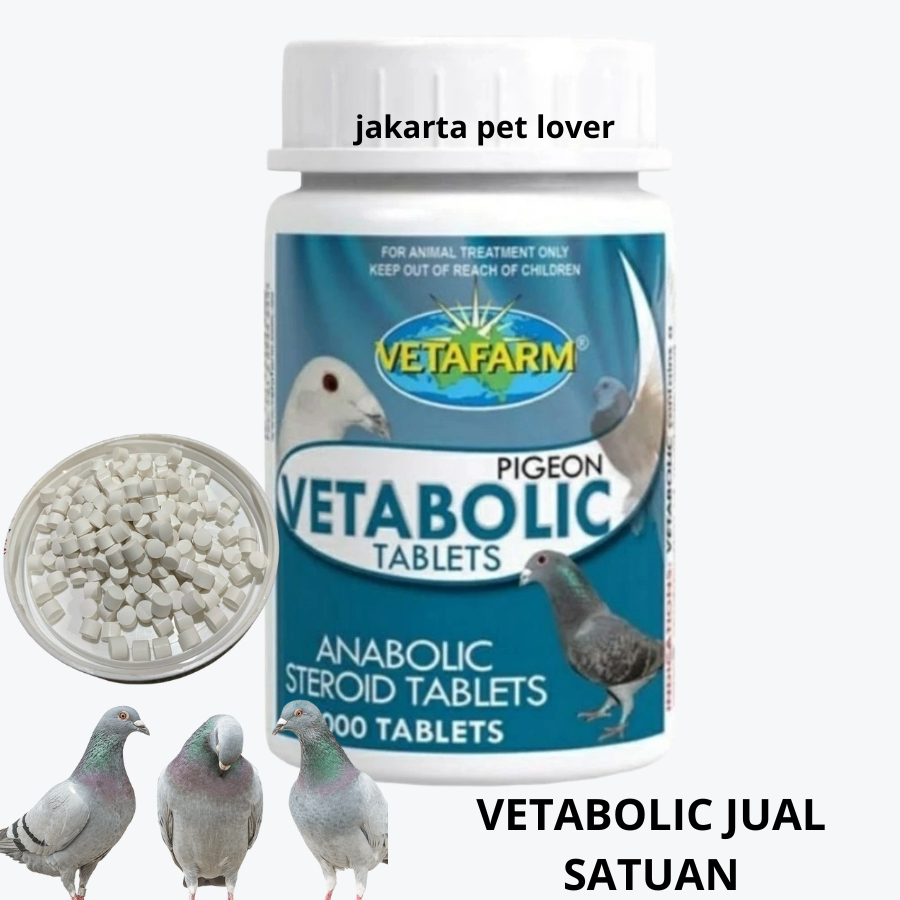 VETABOLIC VETAFARM DOPING VITAMIN BURUNG MERPATI KOLONG DAN BALAP HARGA ECERAN