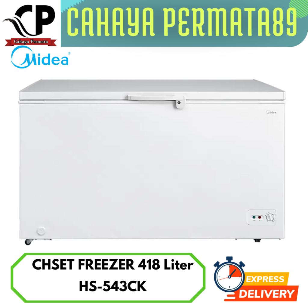 CHEST FREEZER MIDEA HS-543CK FREEZER BOX KAPASITAS 418 Liter // HS543CK