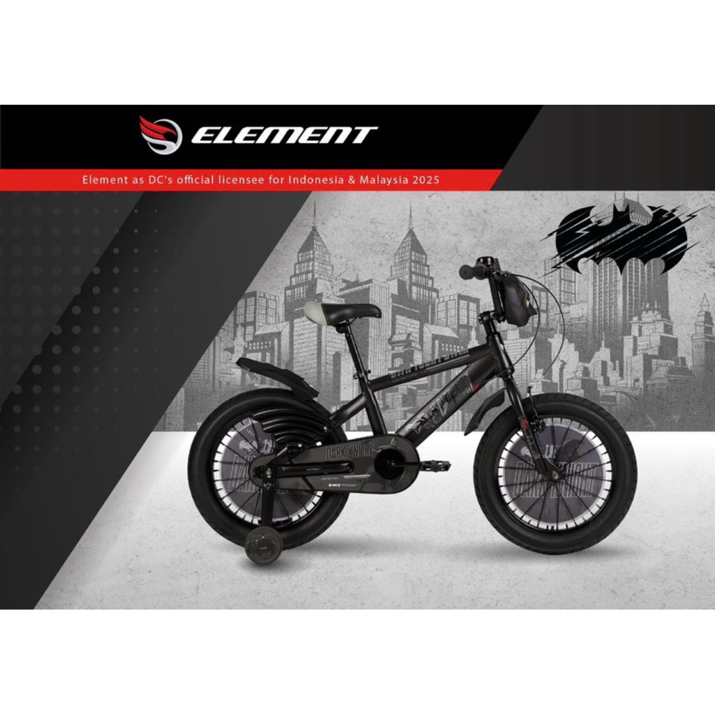 Sepeda Anak Batman 18 inch Element dan Pacific